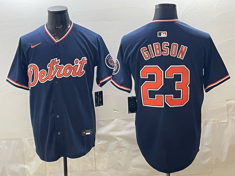 Men Detroit Tigers #23 Gibson blue Nike 2026 MLB Jersey 0409029